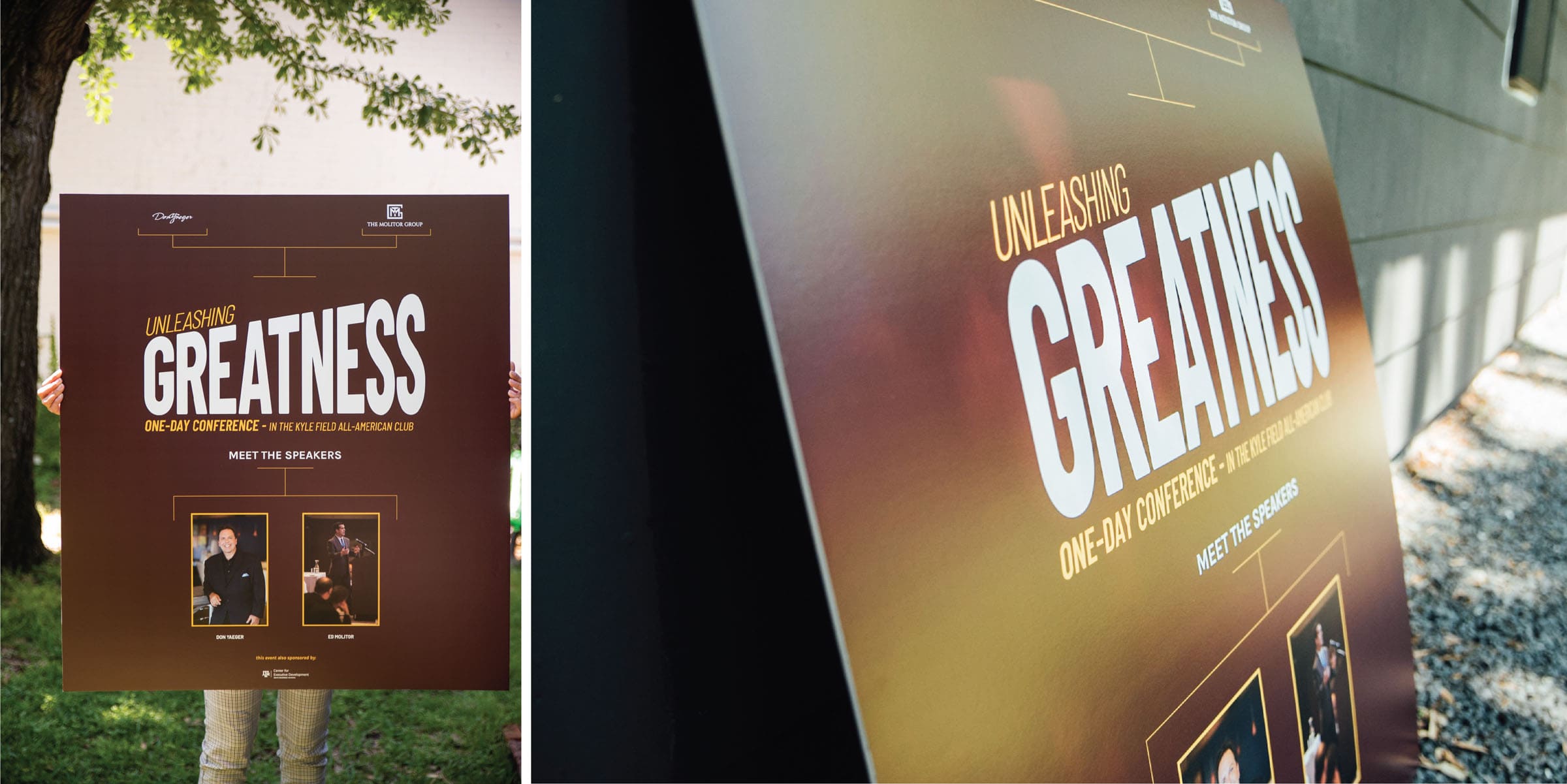 Unleashing greatness wayfinding signs